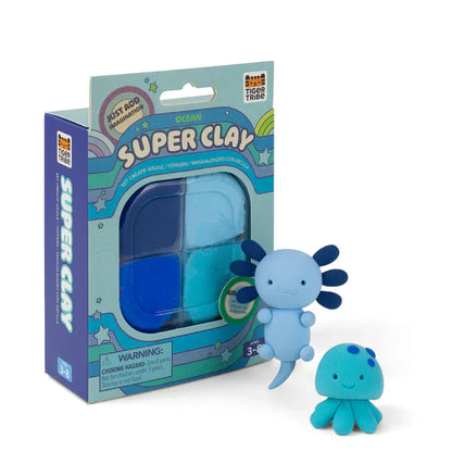 Tiger Tribe Clay Arts & Crafts Super Clay - Ocean (Blues)