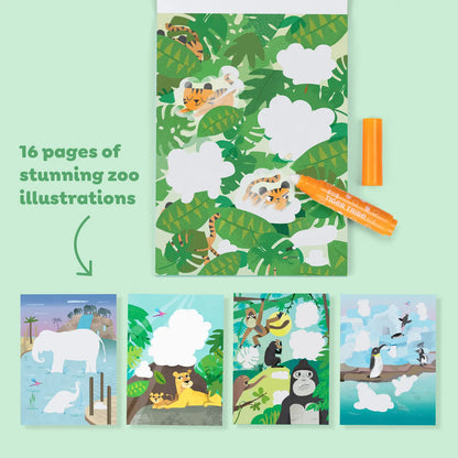 Tiger Tribe Coloring & Painting Books Colour Surprise - Zoo Adventures