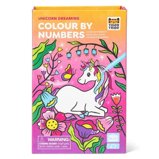 Tiger Tribe Coloring & Painting Kits Color by Numbers - Unicorn Dreaming