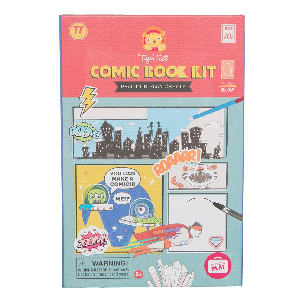 Tiger Tribe Coloring & Painting Kits Comic Book Kit