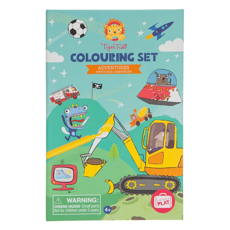 Tiger Tribe Coloring & Painting Kits Default Adventures Coloring Set
