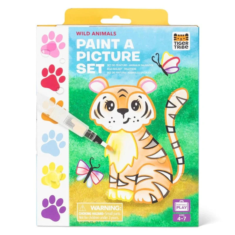 Tiger Tribe Coloring & Painting Kits Default Paint a Picture Set - Wild Animals