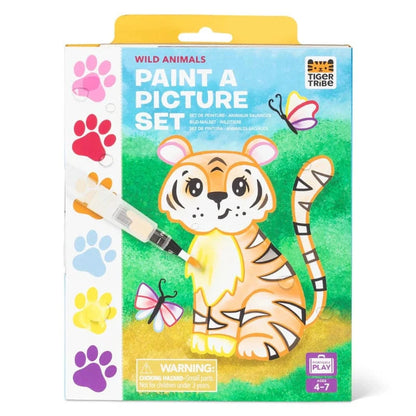 Tiger Tribe Coloring & Painting Kits Default Paint a Picture Set - Wild Animals