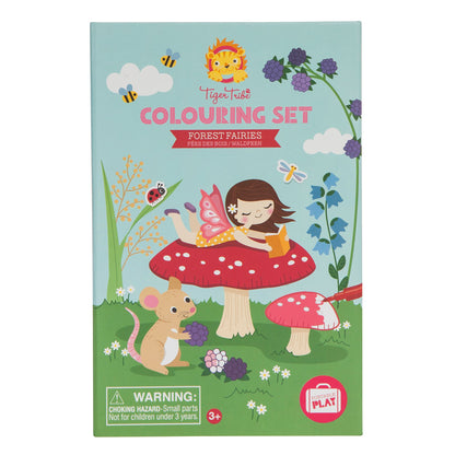 Tiger Tribe Coloring & Painting Kits Forest Fairies Coloring Set