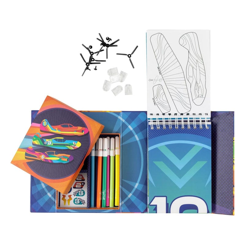 Tiger Tribe Coloring & Painting Kits HOLIDAY Jet Racers Bullseye