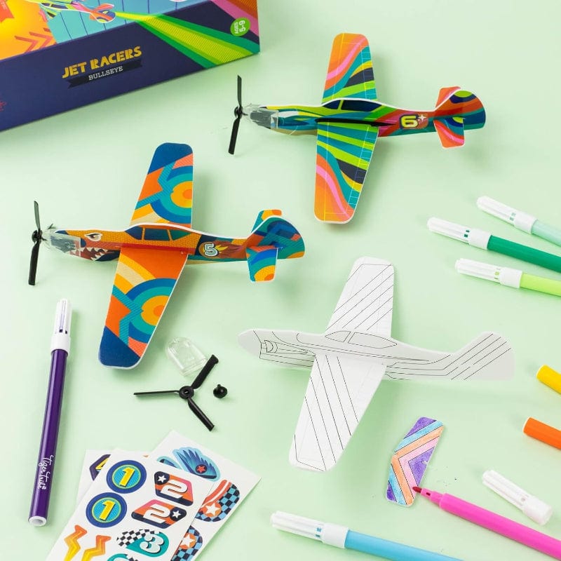 Tiger Tribe Coloring & Painting Kits HOLIDAY Jet Racers Bullseye