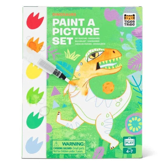 Tiger Tribe Coloring & Painting Kits Paint a Picture Set - Dinosaurs