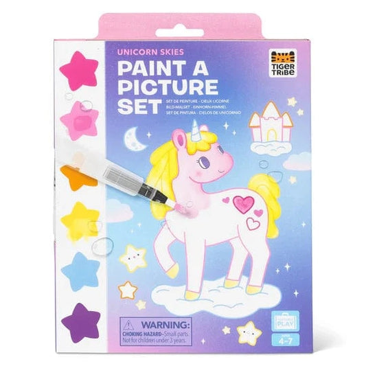 Tiger Tribe Coloring & Painting Kits Paint a Picture Set - Unicorn Skies