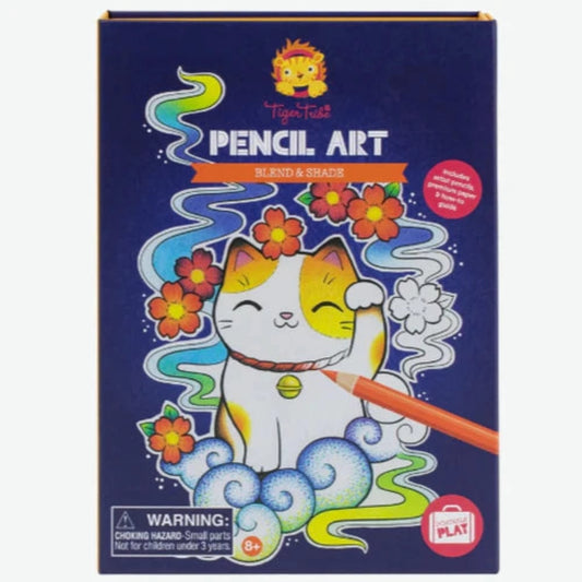 Tiger Tribe Coloring & Painting Kits Pencil Art - Blend & Shade