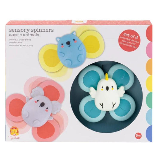 Tiger Tribe Infant Sensory Toys Default Aussie Animals Sensory Spinners