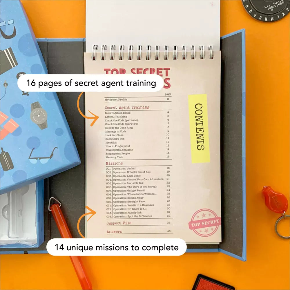 Tiger Tribe Pretend Play Top Secret Missions Detective Set