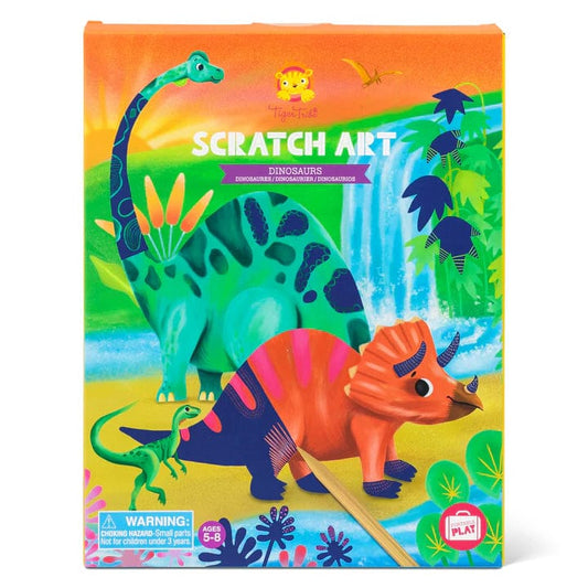 Tiger Tribe Scratch Arts & Crafts Default Scratch Art - Dinosaur