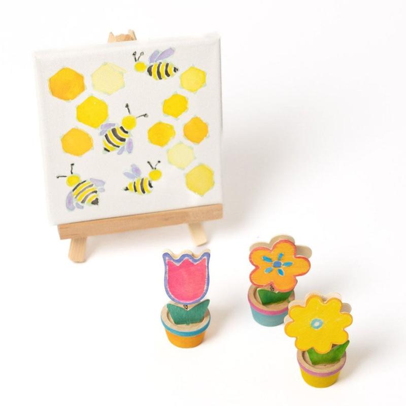 Tiny Easel Coloring & Painting Kits Default Garden Art Box Kit