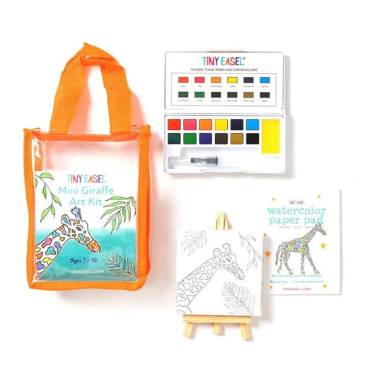 Tiny Easel Coloring & Painting Kits Mini Art Kit: Giraffe