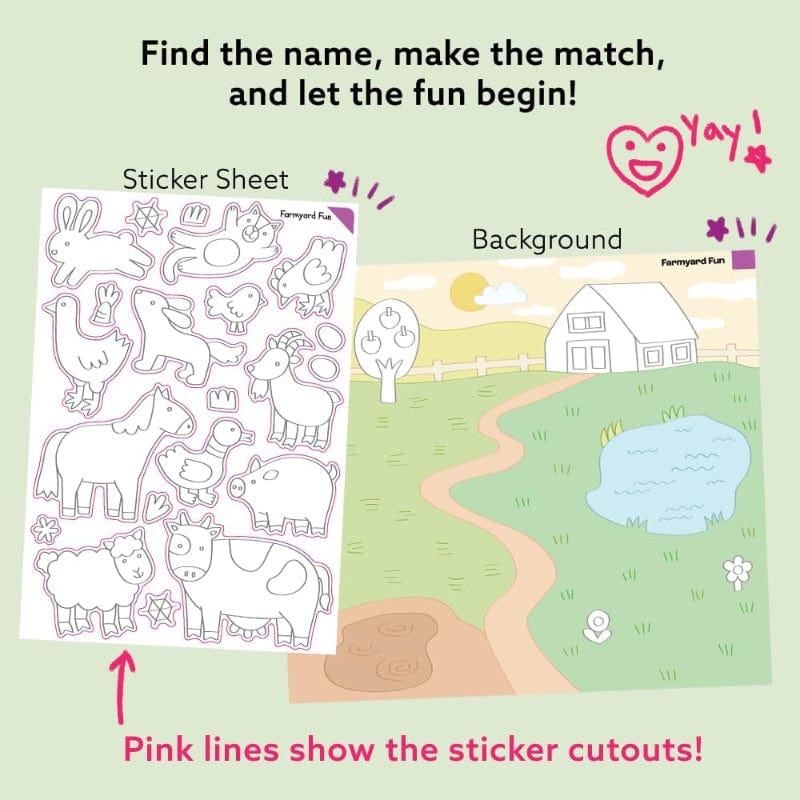 Together Art Sticker Activity Sets Animal Adventure Storytelling Sticker Box