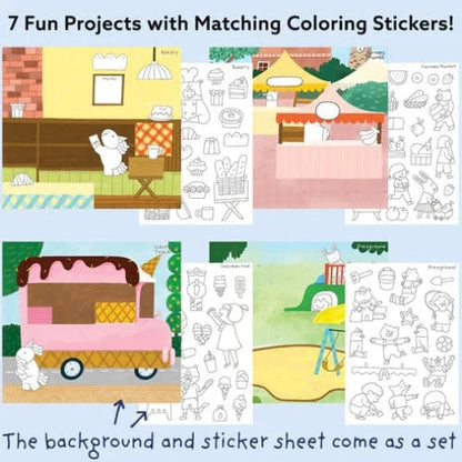 Together Art Sticker Activity Sets My Town Storytelling Sticker Box