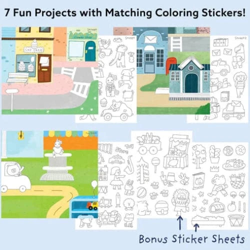 Together Art Sticker Activity Sets My Town Storytelling Sticker Box