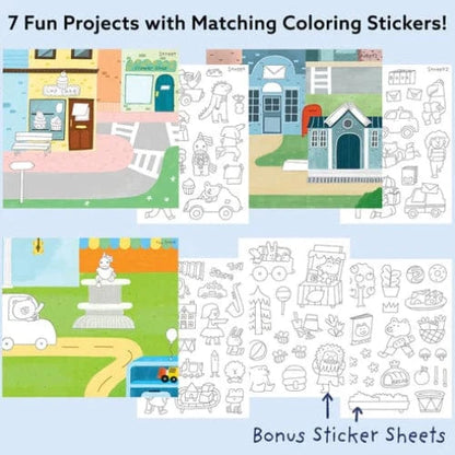 Together Art Sticker Activity Sets My Town Storytelling Sticker Box