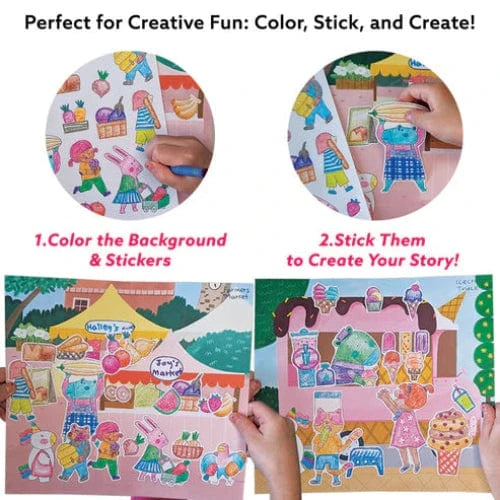 Together Art Sticker Activity Sets My Town Storytelling Sticker Box