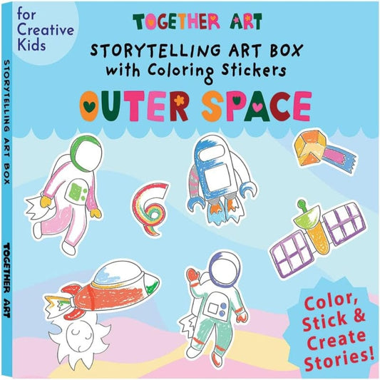 Together Art Sticker Activity Sets Outer Space Storytelling Sticker Box