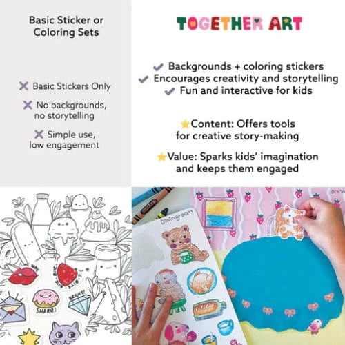Together Art Sticker Activity Sets Sweet Home Storytelling Sticker Box