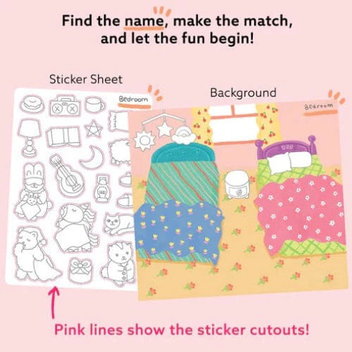 Together Art Sticker Activity Sets Sweet Home Storytelling Sticker Box