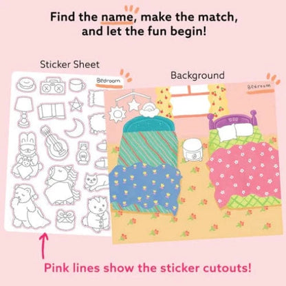Together Art Sticker Activity Sets Sweet Home Storytelling Sticker Box