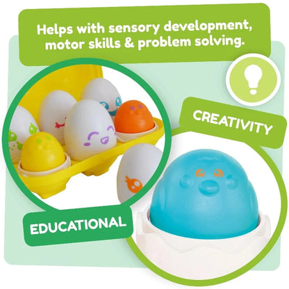 TOMY Educational Play Hide & Squeak Eggs