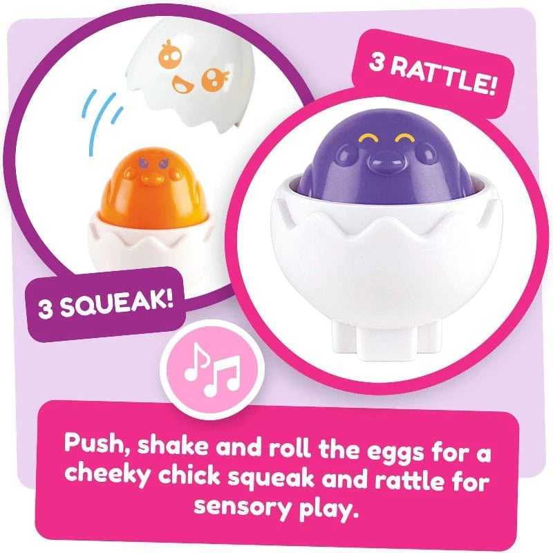 TOMY Educational Play Hide & Squeak Eggs