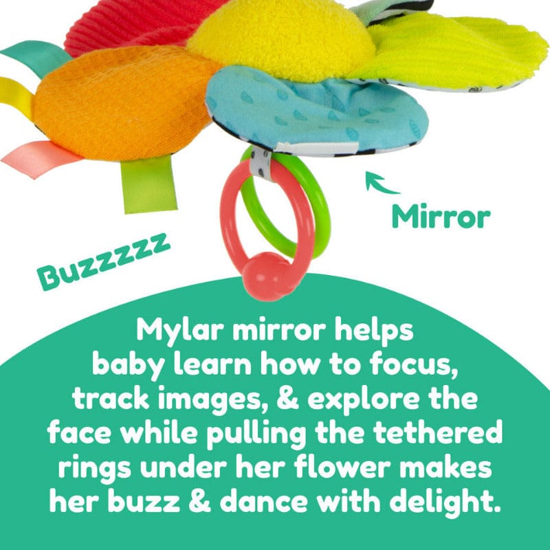 TOMY Infant Clip on Toys Buzzy the Bee