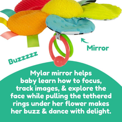 TOMY Infant Clip on Toys Buzzy the Bee