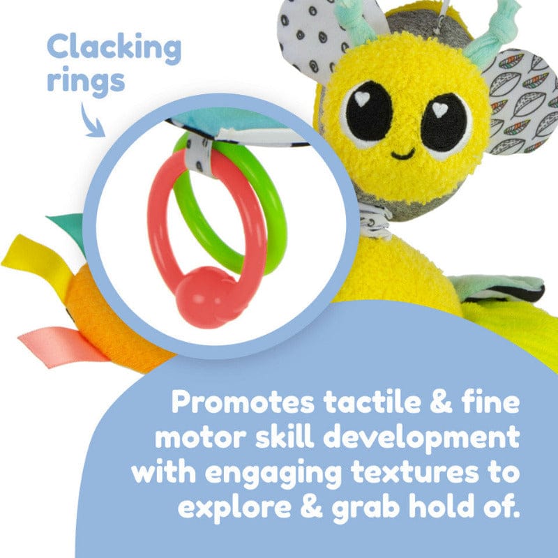 TOMY Infant Clip on Toys Buzzy the Bee