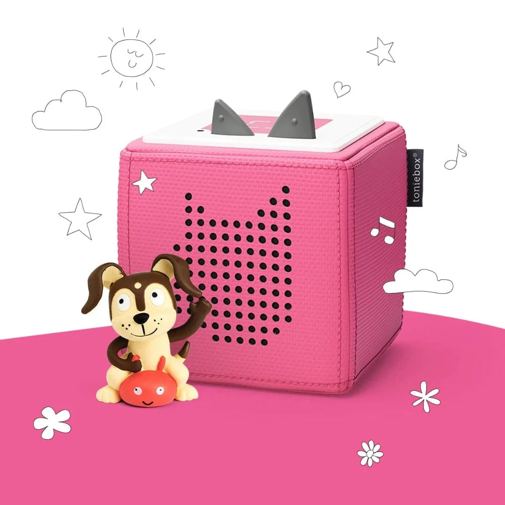 Tonies Tonie Accessories Default Toniebox Starter Set Pink with Playtime Puppy Tonie
