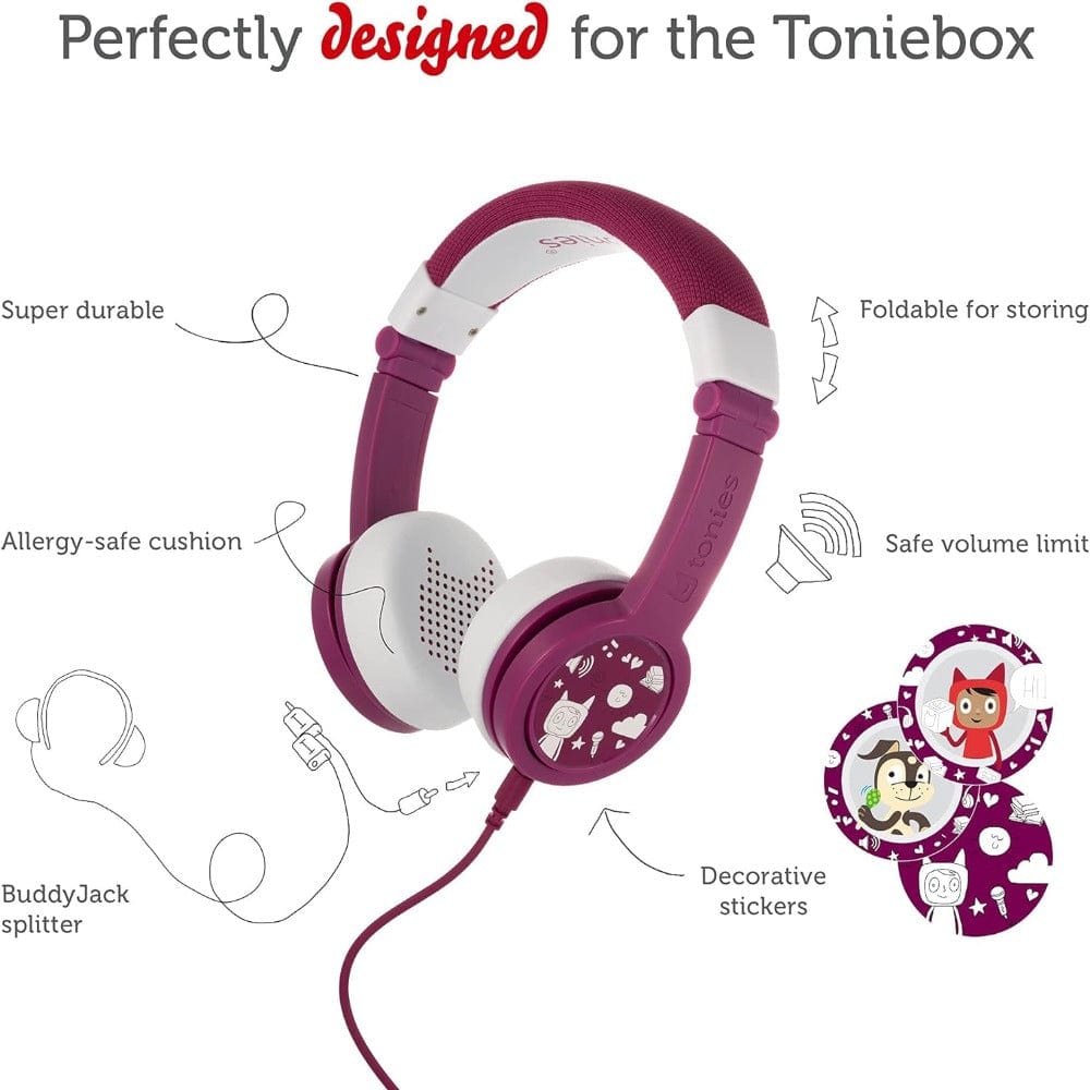 Tonies Tonie Accessories Tonie Foldable Headphones - Purple