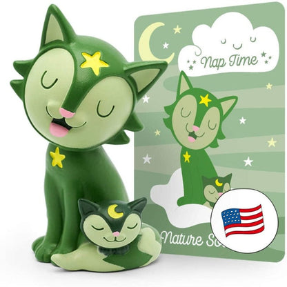 Tonies Tonie Character Music Nap Time -Nature Sounds Green Cat Tonie Character