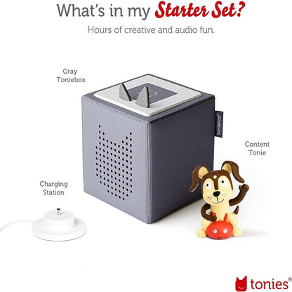 Tonies Toniebox Starter Sets Default Toniebox Starter Set - Grey with Playtime Puppy Tonie