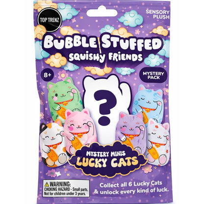 Top Trenz Blind Bags Default Bubble Stuffed Squishy - Mystery Mini Lucky Cat