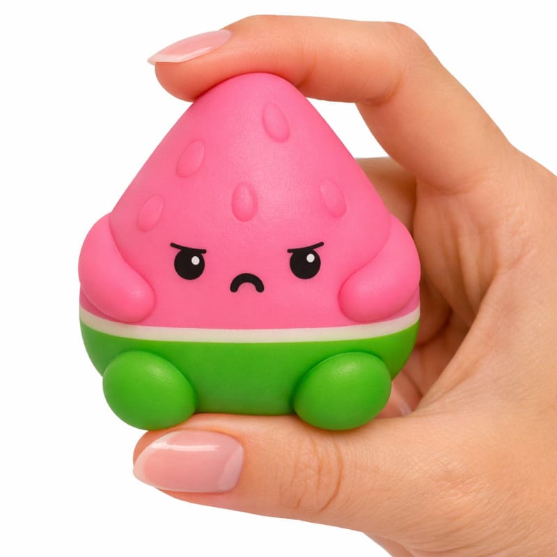 Top Trenz Fidget Toys Pits Grumpy Fruit Squishy 2-Pack (Assorted Styles)