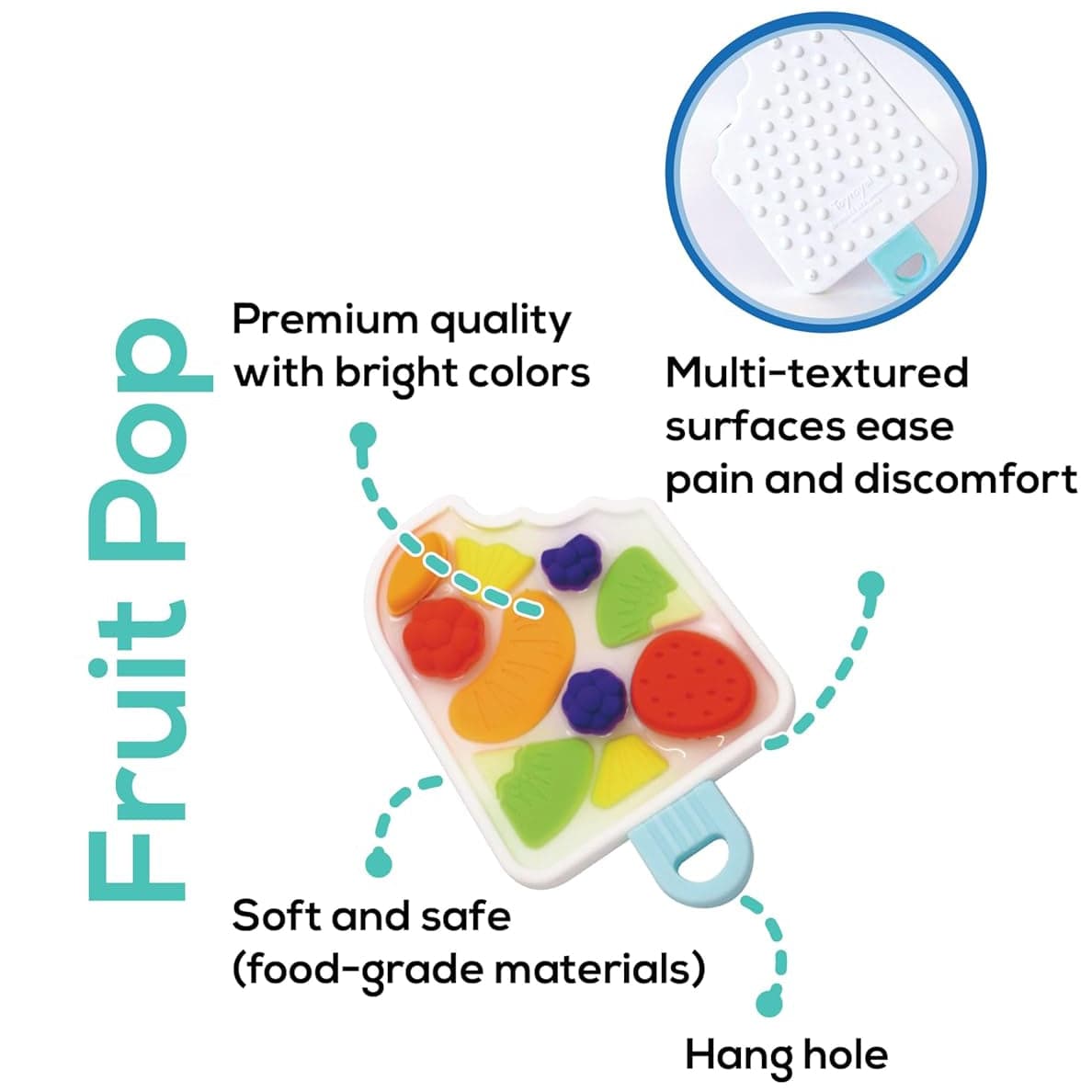 Toy Lab Rattles & Teethers Fruit Pop Teether