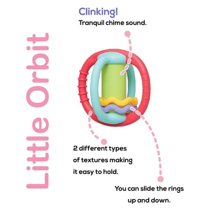 Toy Lab Rattles & Teethers Little Orbit Teether Rattle
