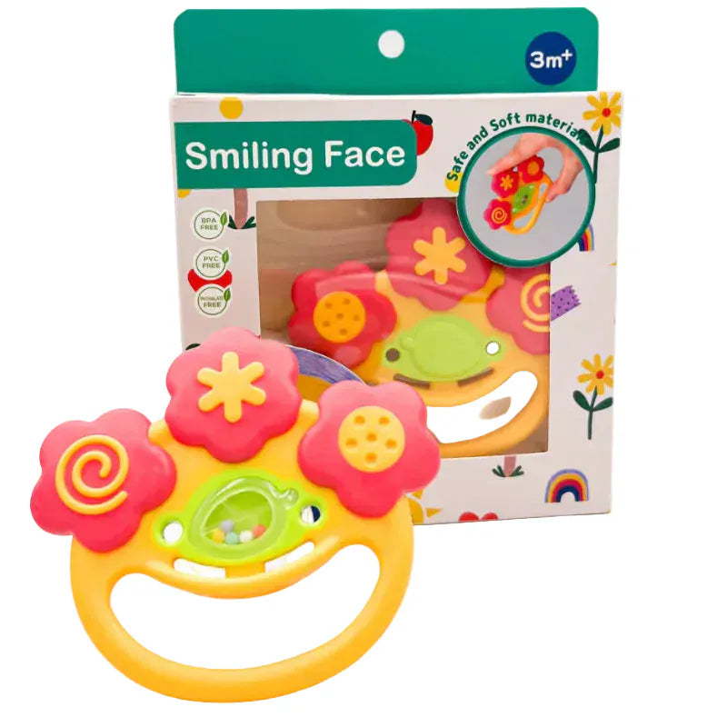 Toy Lab Rattles & Teethers Smiling Face Rattle