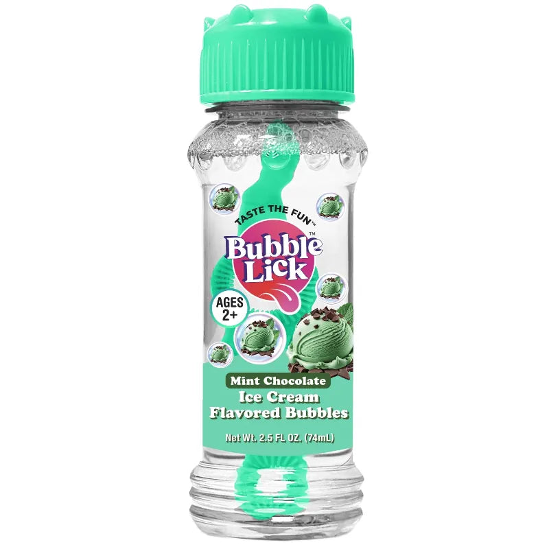 Toysmith Flavored Bubbles BubbleLick Flavored Bubbles - Ice Cream Edition (Assorted Styles)