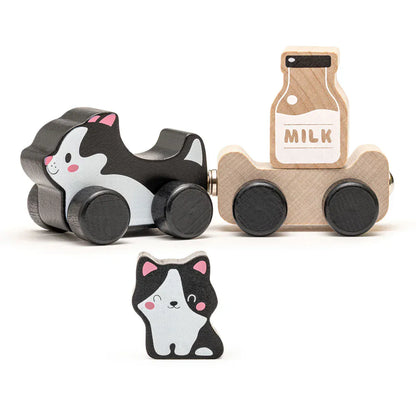 Toysmith Toddler Clever Kitties Wooden Toy