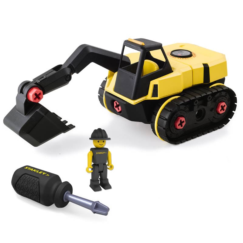 Toysmith Vehicle Playsets Stanley Jr Take Apart XL Excavator