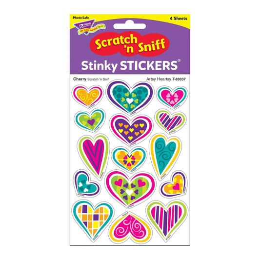 Trend Scented Stickers Default Scratch 'n Sniff Stickers - Artsy Heartsy (Cherry)