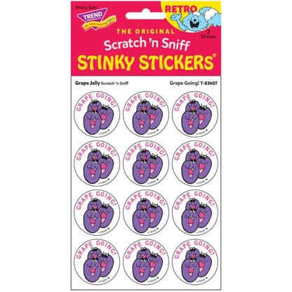 Trend Scented Stickers Grape Going! Grape Jelly Scratch & Sniff Stickers