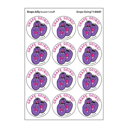 Trend Scented Stickers Scratch & Sniff Stickers - Grape Going! (Grape Jelly Scent)