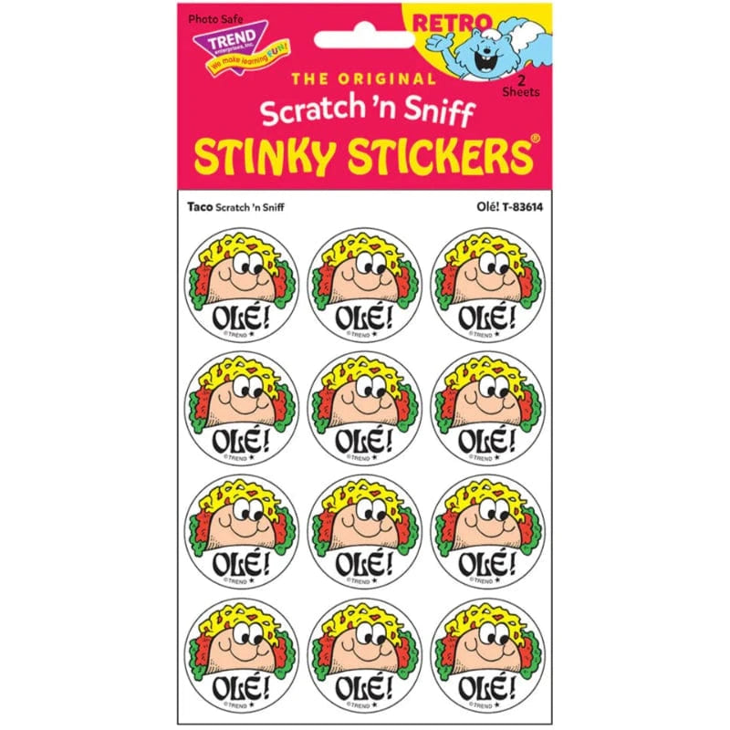 Trend Scented Stickers Scratch & Sniff Stickers - Olé! (Taco Scent) UPC