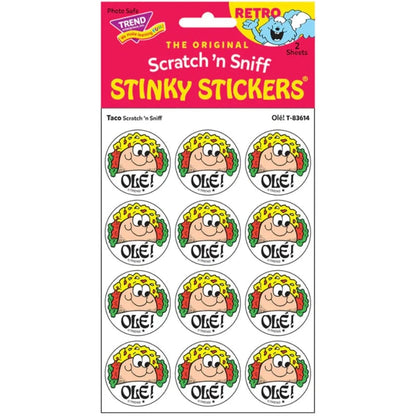 Trend Scented Stickers Scratch & Sniff Stickers - Olé! (Taco Scent) UPC