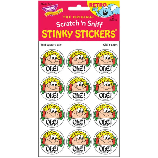 Trend Scented Stickers Scratch & Sniff Stickers - Olé! (Taco Scent) UPC
